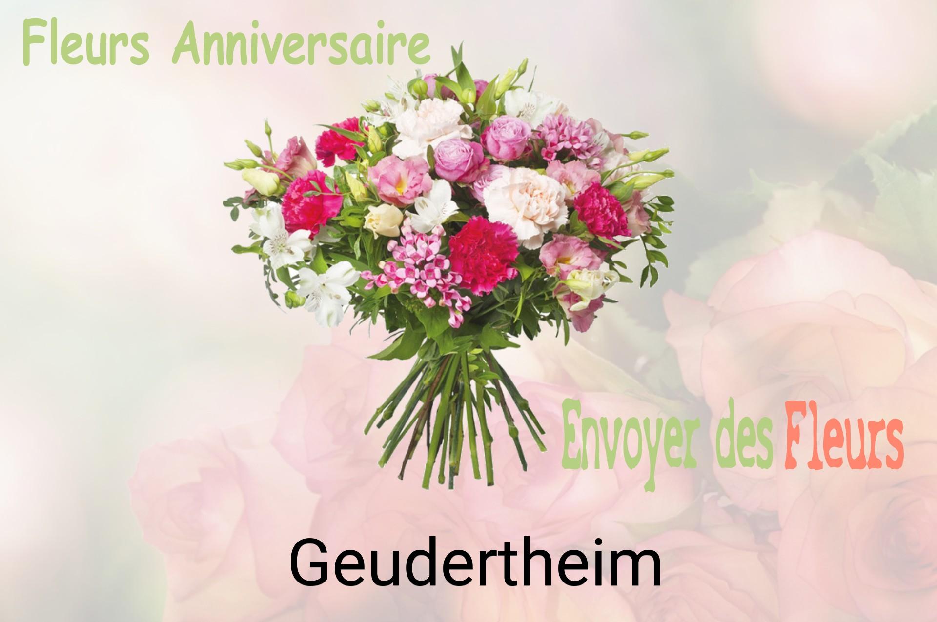Bouquet de fleurs d’anniversaire livré à Geudertheim