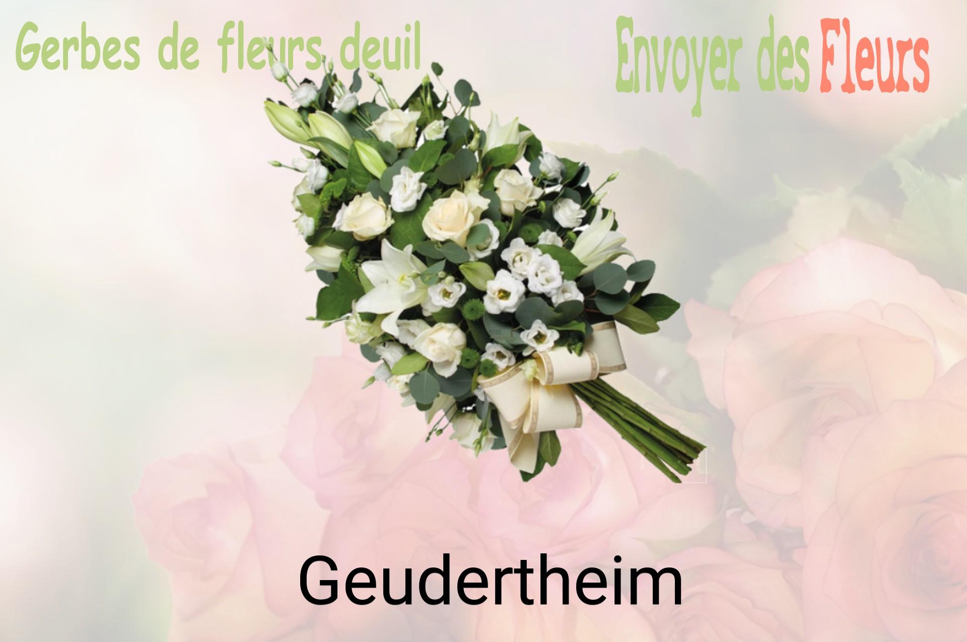 Gerbe de fleurs de deuil livrée à Geudertheim